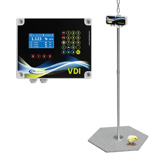 Sistema de pesaje automático para pollos CVDI-P con hasta 3 plataformas