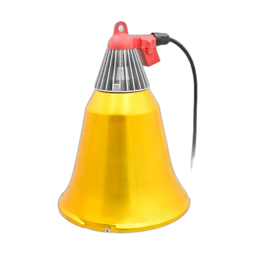 Lámpara infrarroja para cubierta de nido de lechones