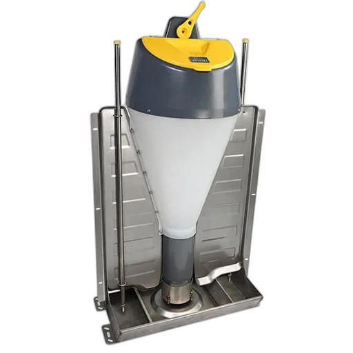 Swing Feeder R3 Inox comedero con mecanismo de tubo para cerdos de engorde